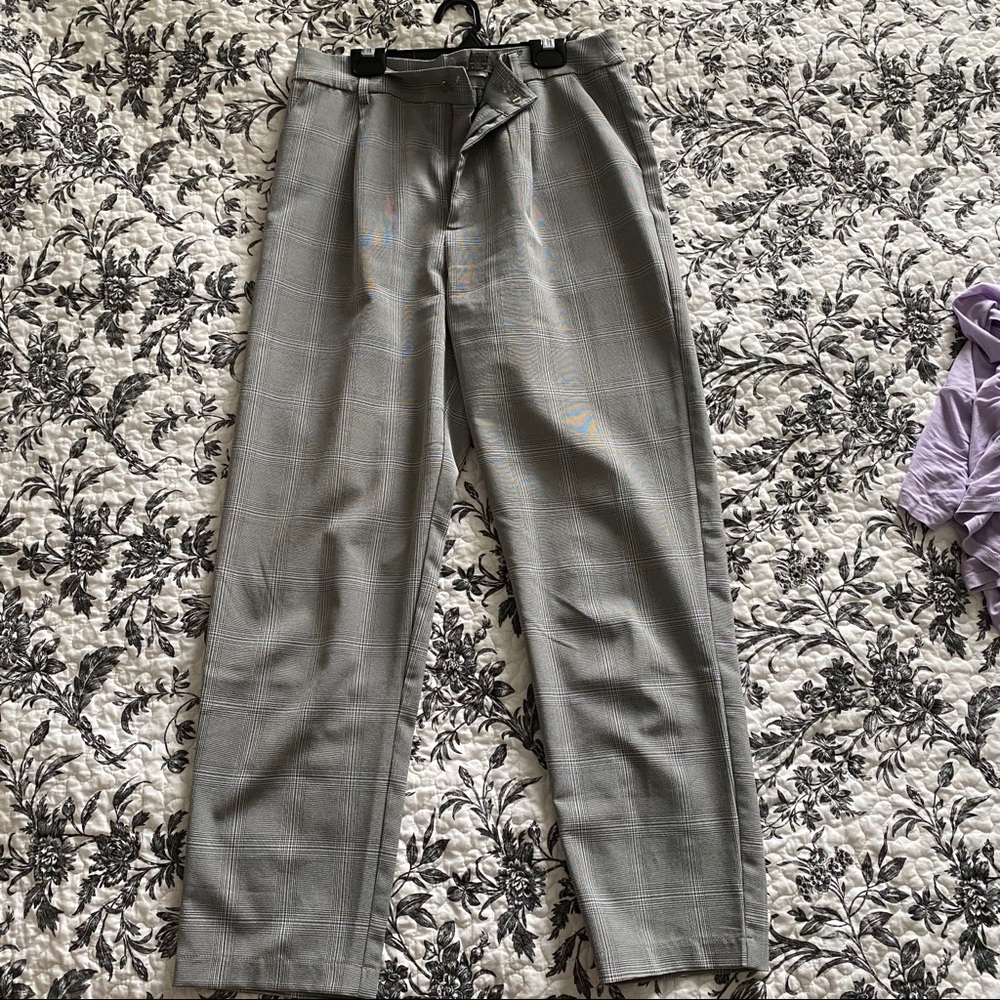 Grey pleated trousers - Size M